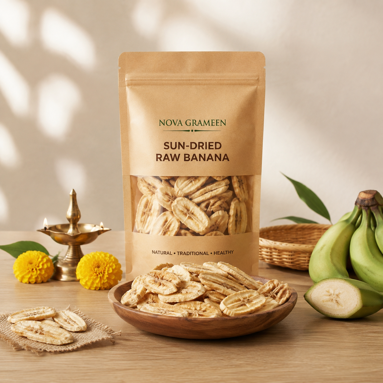 Sun-Dried Raw Banana